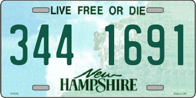 NH license plate 3441691