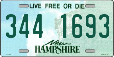 NH license plate 3441693