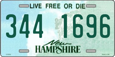 NH license plate 3441696