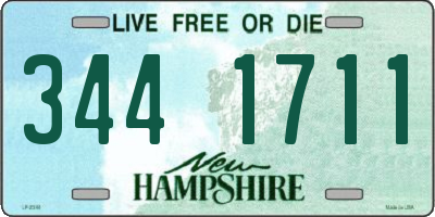 NH license plate 3441711