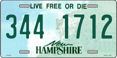 NH license plate 3441712