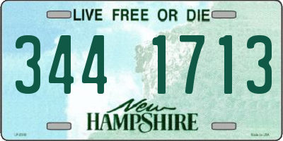 NH license plate 3441713