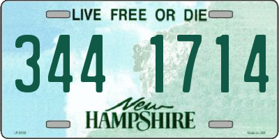 NH license plate 3441714