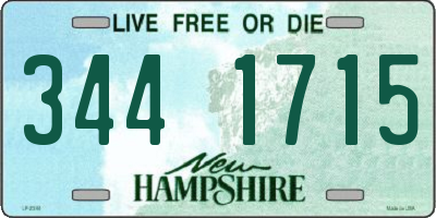 NH license plate 3441715