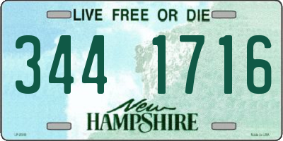 NH license plate 3441716