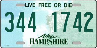 NH license plate 3441742