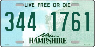 NH license plate 3441761