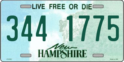 NH license plate 3441775