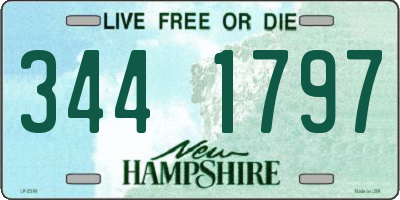 NH license plate 3441797