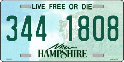 NH license plate 3441808