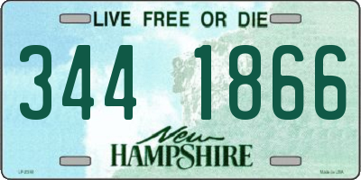 NH license plate 3441866