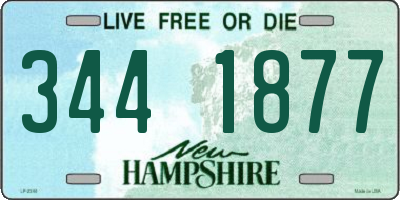 NH license plate 3441877