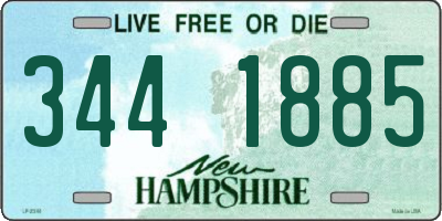 NH license plate 3441885