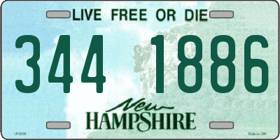NH license plate 3441886