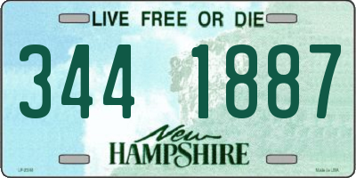 NH license plate 3441887