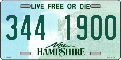 NH license plate 3441900