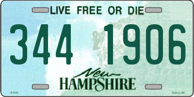 NH license plate 3441906