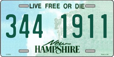 NH license plate 3441911