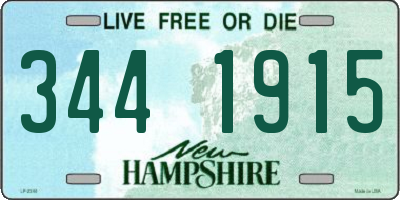 NH license plate 3441915