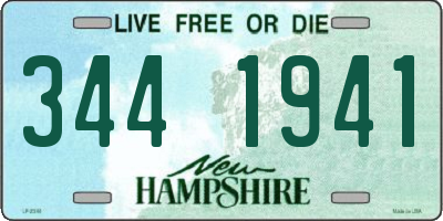 NH license plate 3441941