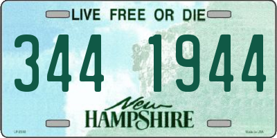 NH license plate 3441944
