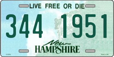NH license plate 3441951