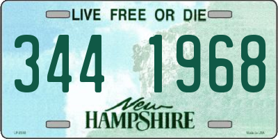 NH license plate 3441968