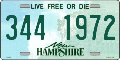 NH license plate 3441972