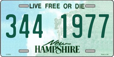 NH license plate 3441977