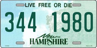 NH license plate 3441980