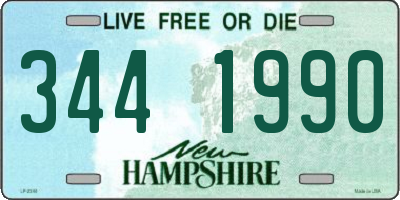 NH license plate 3441990