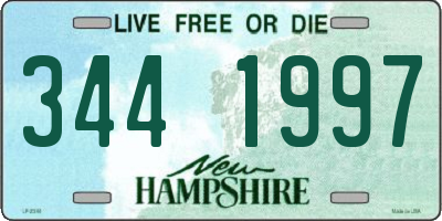 NH license plate 3441997