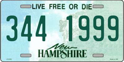 NH license plate 3441999