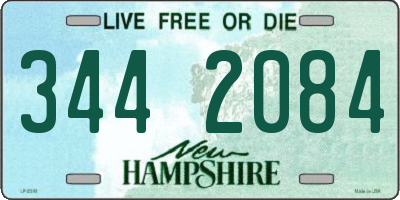 NH license plate 3442084