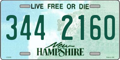 NH license plate 3442160