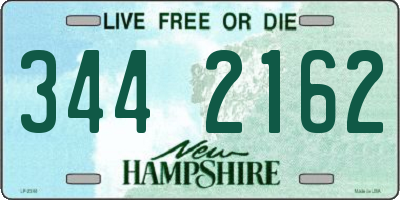 NH license plate 3442162