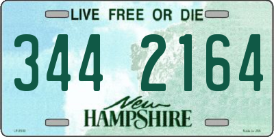 NH license plate 3442164