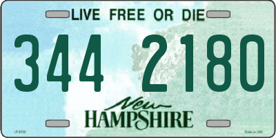 NH license plate 3442180