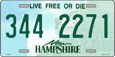 NH license plate 3442271