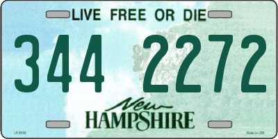 NH license plate 3442272