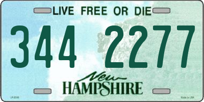 NH license plate 3442277