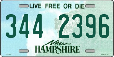 NH license plate 3442396