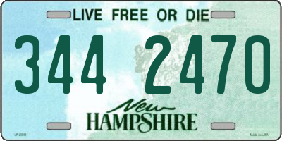 NH license plate 3442470