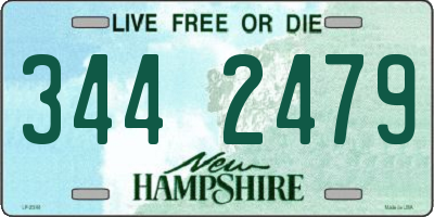 NH license plate 3442479