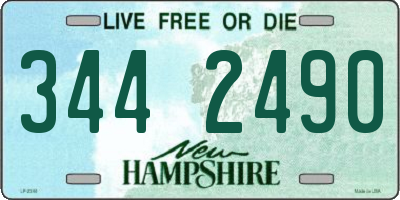 NH license plate 3442490