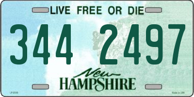 NH license plate 3442497