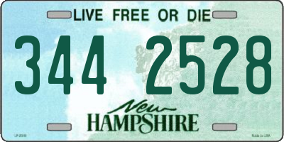 NH license plate 3442528