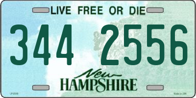 NH license plate 3442556