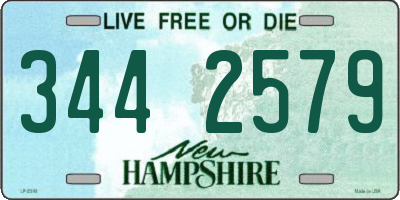 NH license plate 3442579
