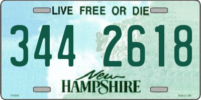 NH license plate 3442618